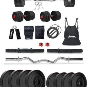 STARX 20 kg 20 Kg Home Gym Combo with Rods, Dumbbells and Accessories Home Gym Combo