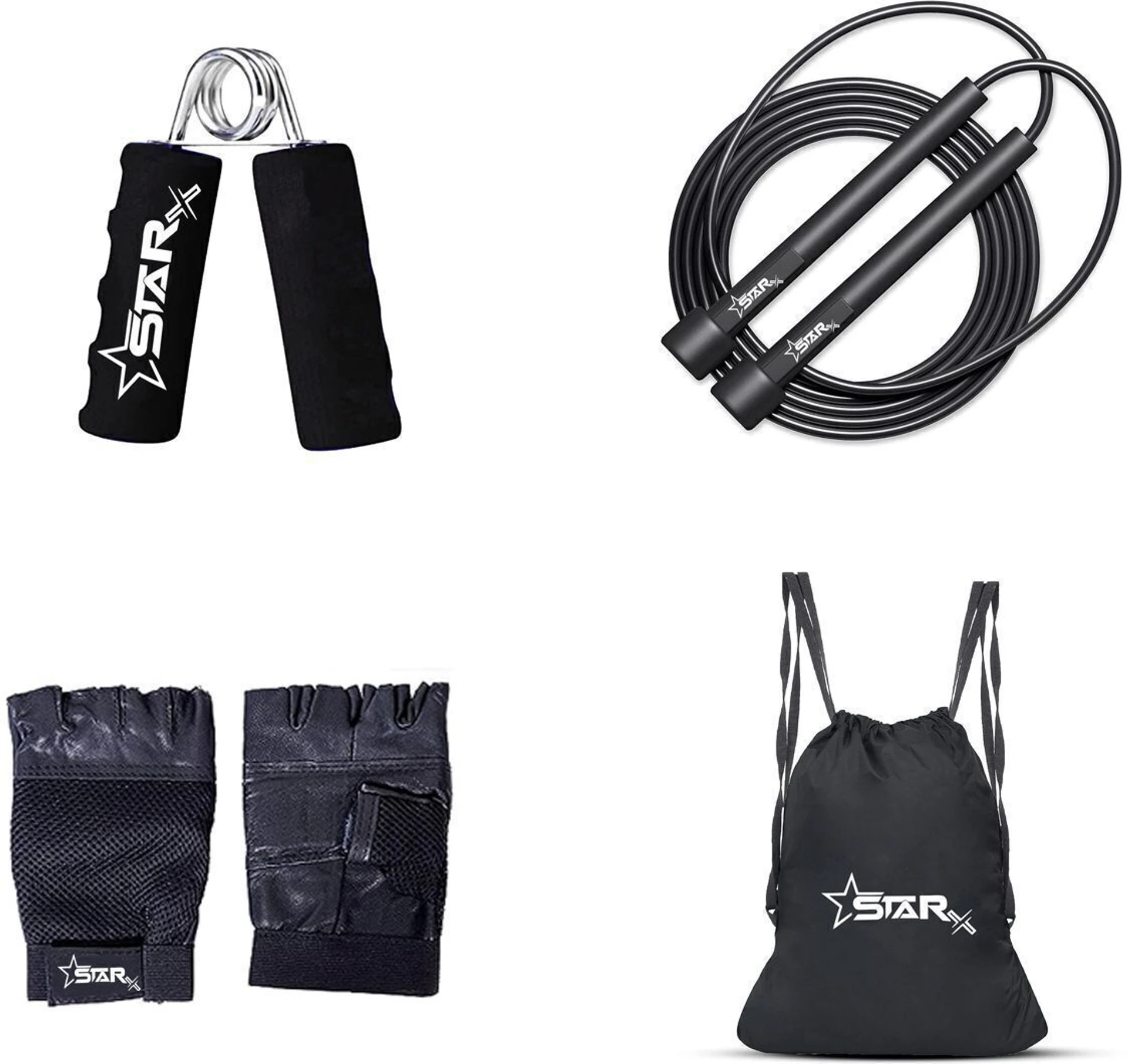 STARX 20 kg 20 Kg Home Gym Combo with Rods, Dumbbells and Accessories Home Gym Combo